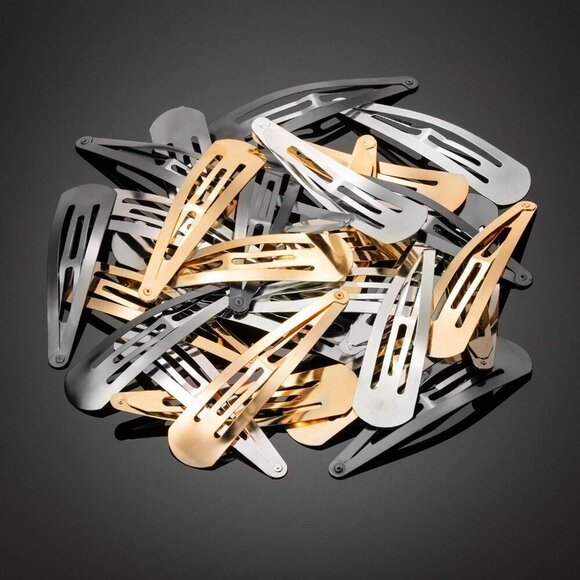 30 Pieces Metal Snap Barrettes for Women Large Hair Accessories Durable